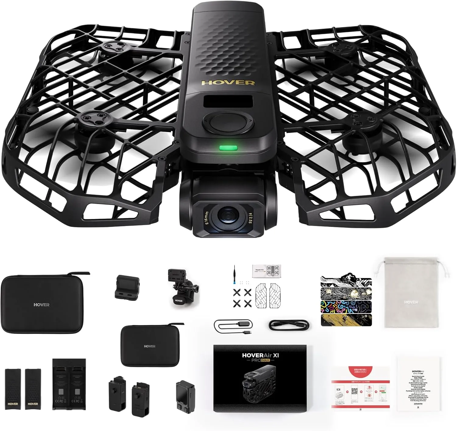 HOVERAir X1 PROMAXと付属品